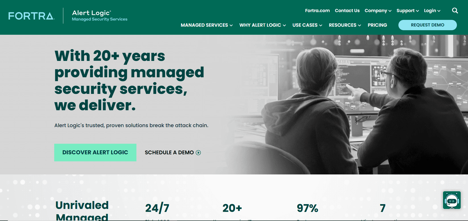 Alert Logic Website Screenshot