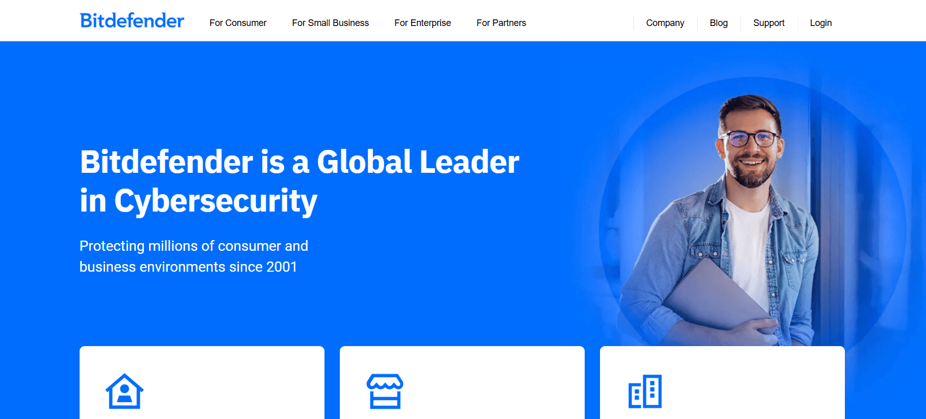 Bitdefender GravityZone Website Screenshot