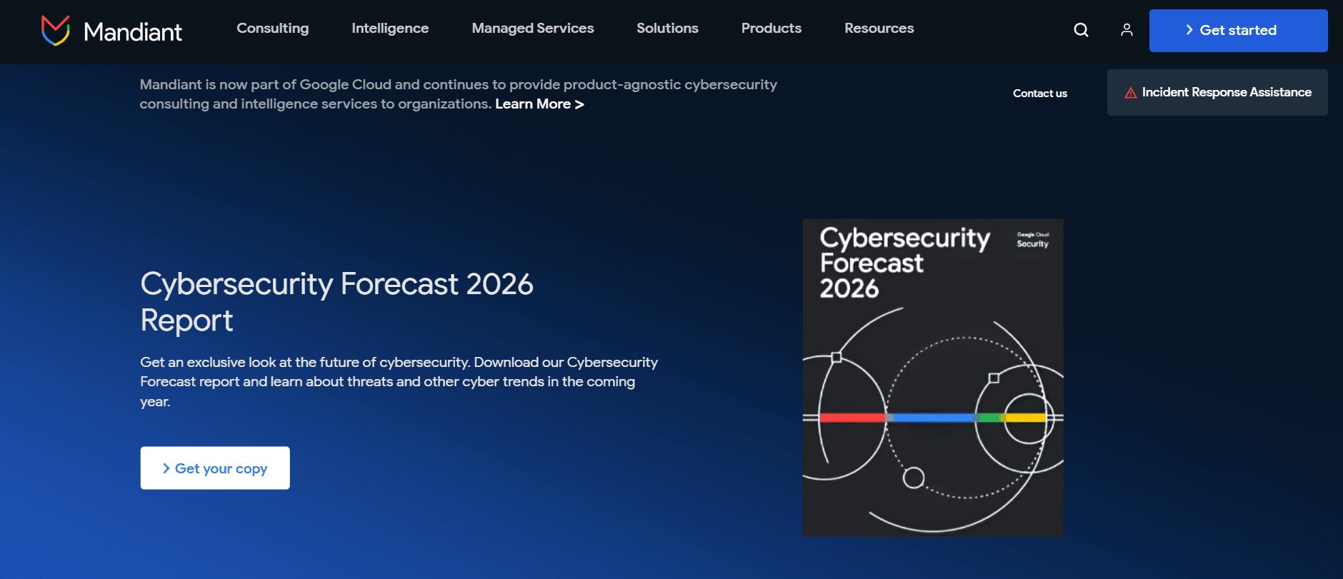 Mandiant Website Screenshot