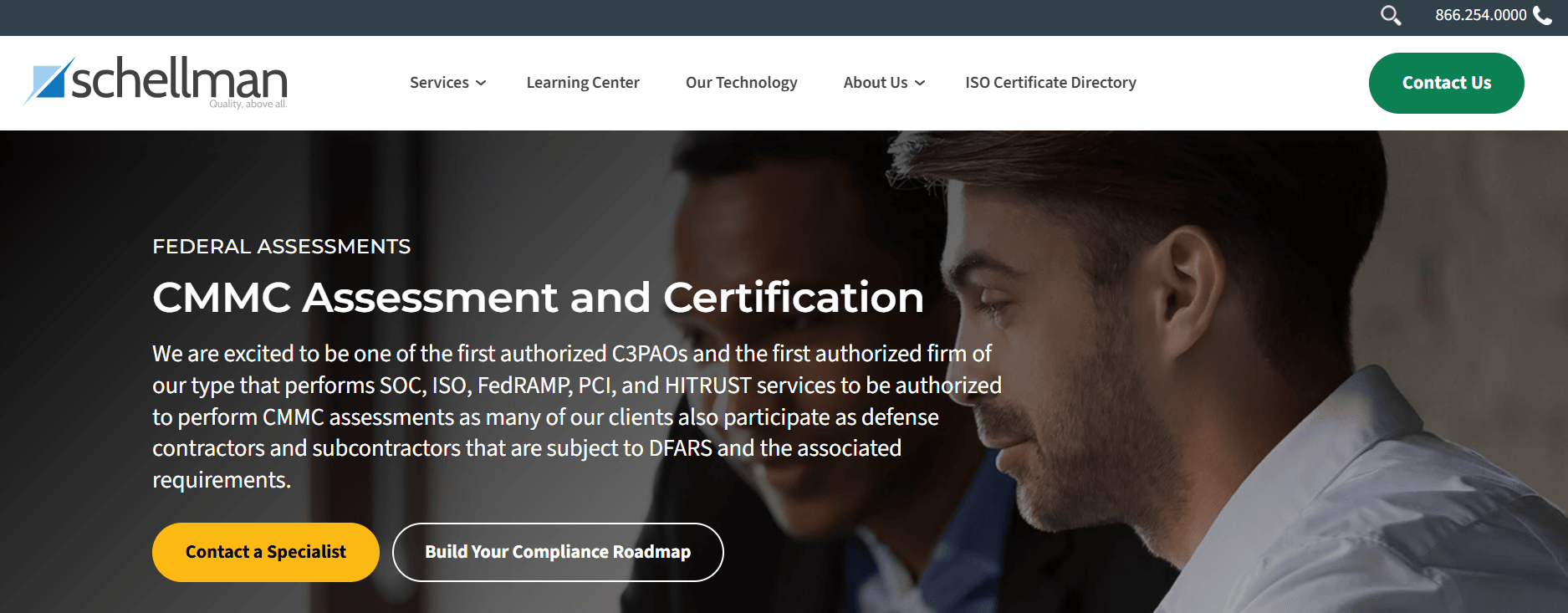 Schellman Website Screenshot