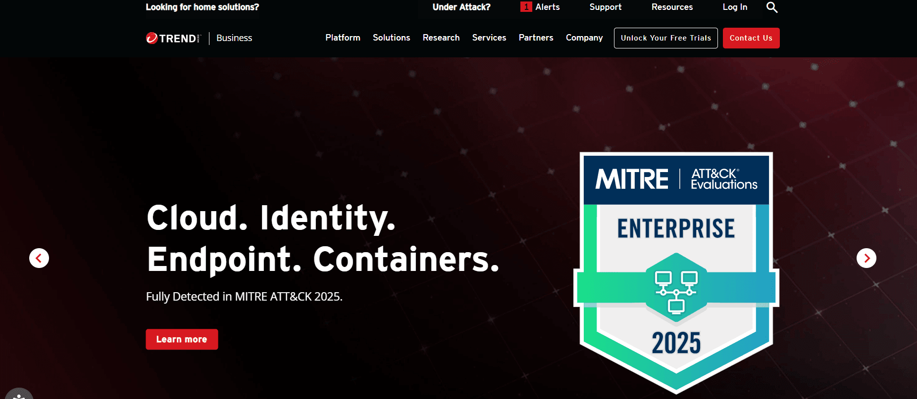 Trend Micro Website Screenshot